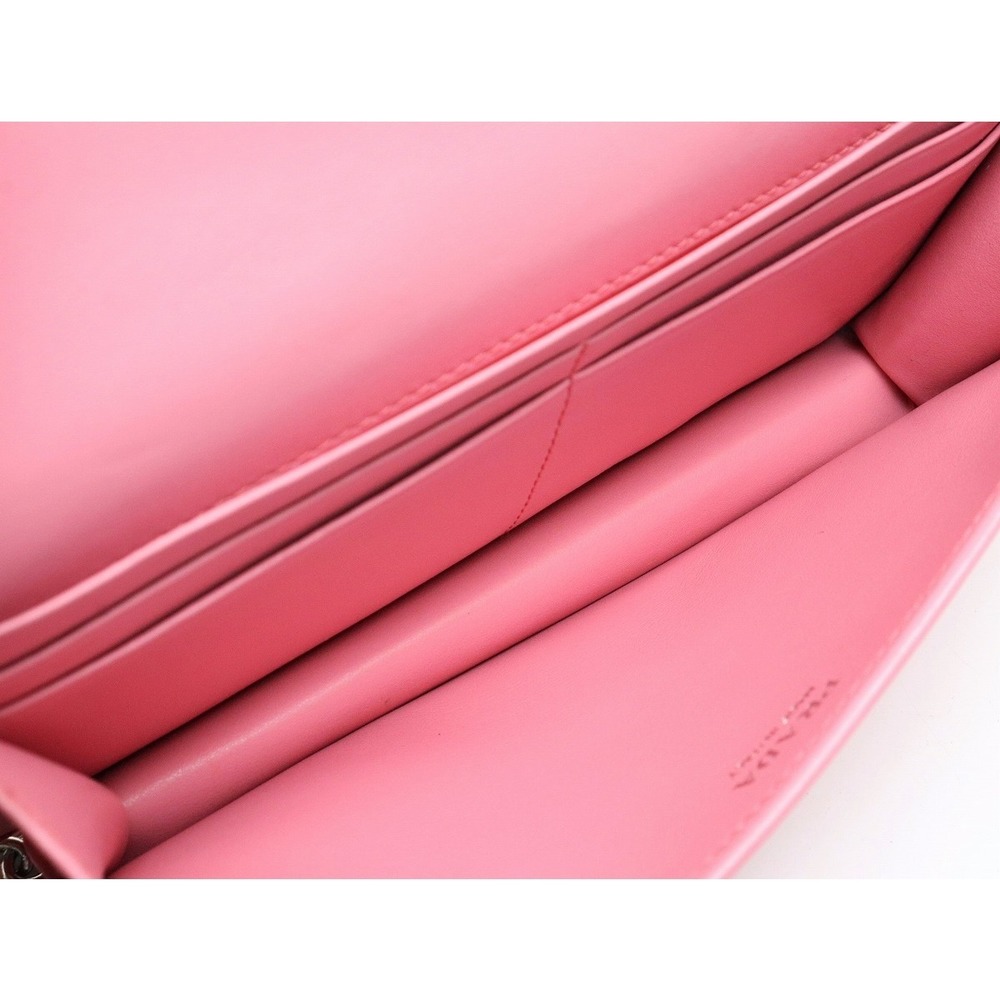 Prada Chain Wallet 2way Soft Calf Leather Pink - image 6